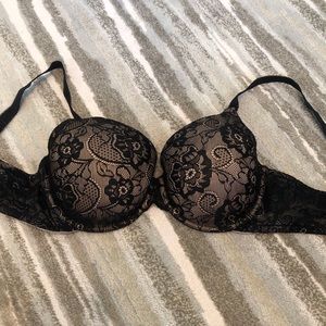 Sexy Black Lace Nursing Bra- 38C